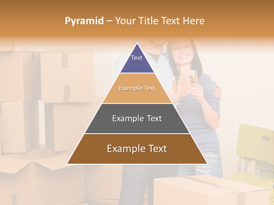 Move Home Caucasian PowerPoint Template