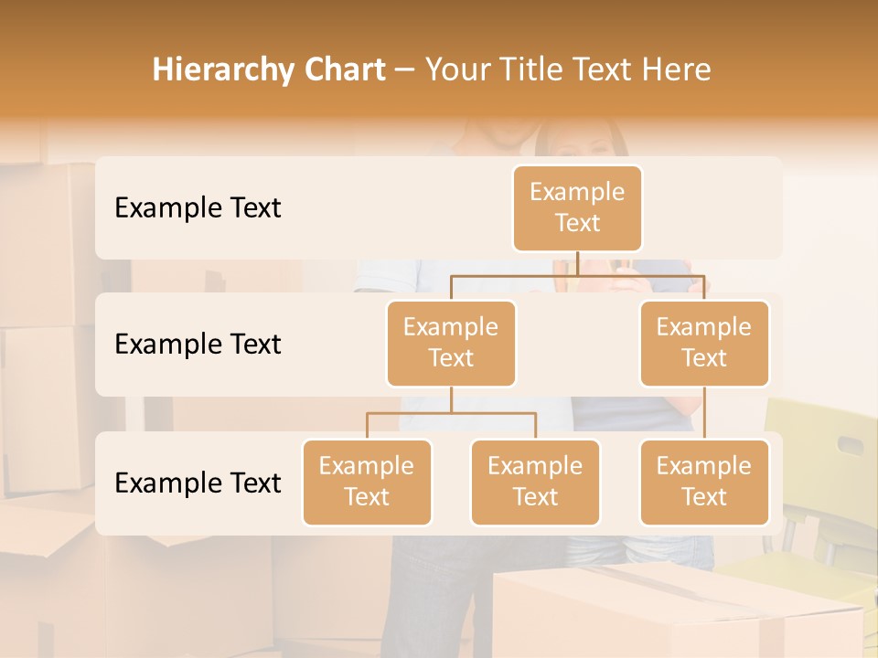 Move Home Caucasian PowerPoint Template