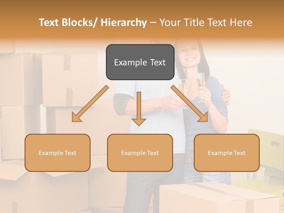 Move Home Caucasian PowerPoint Template
