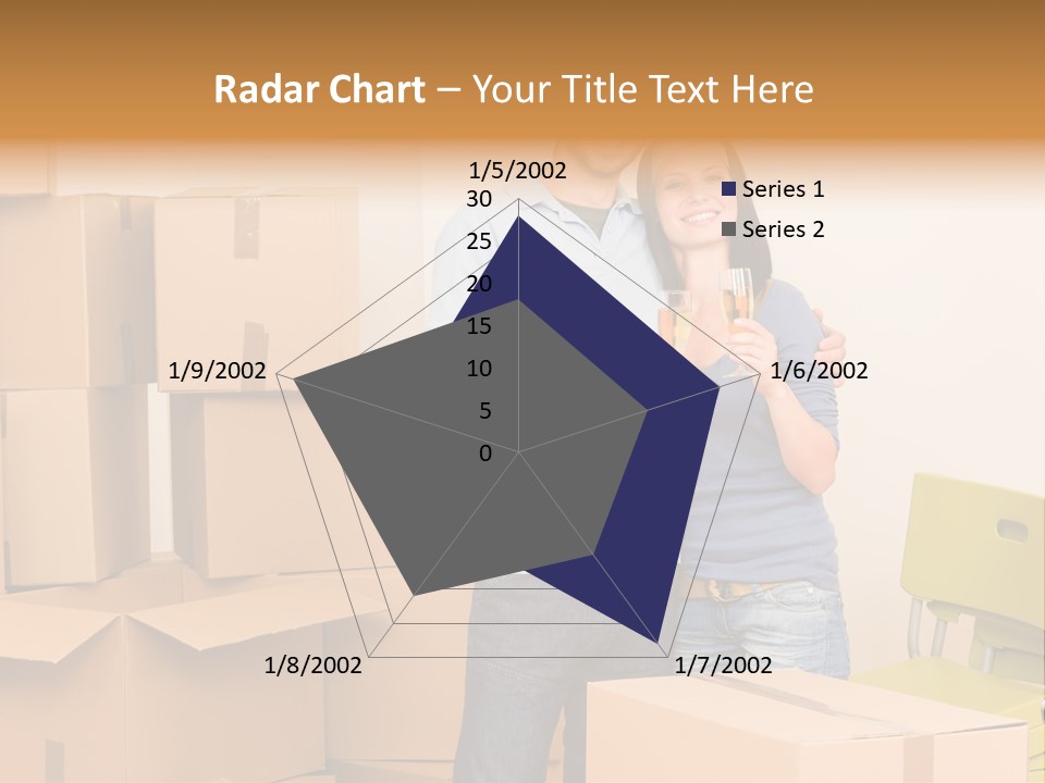Move Home Caucasian PowerPoint Template