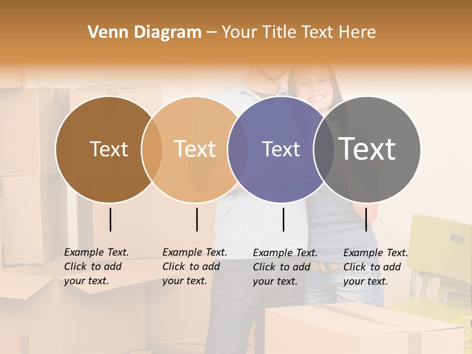 Move Home Caucasian PowerPoint Template