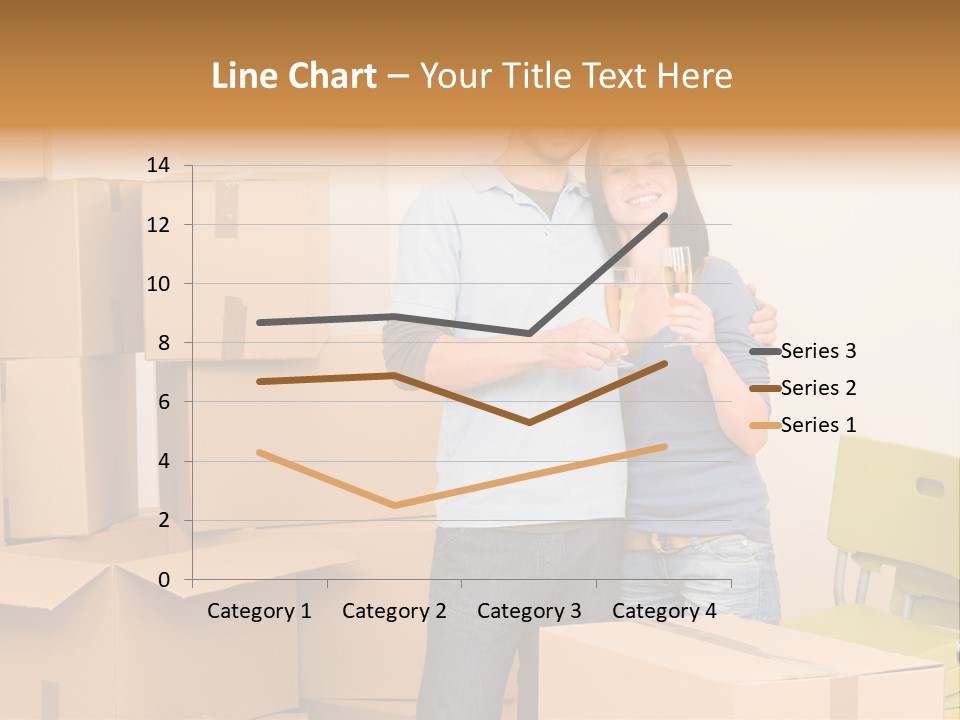 Move Home Caucasian PowerPoint Template