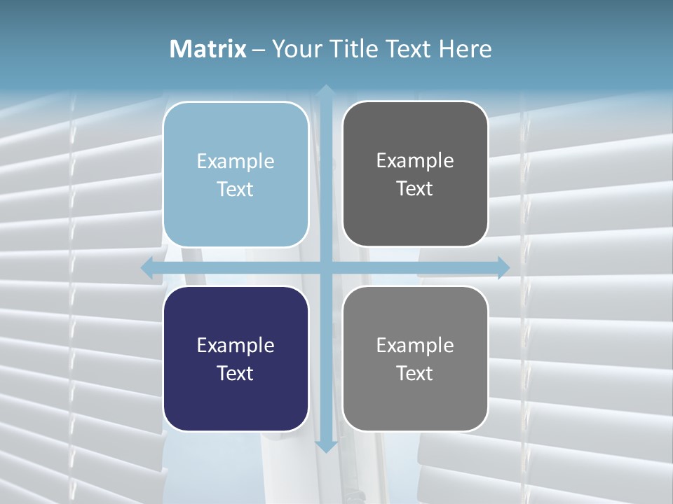 A Close Up Of A Closed Window With Blinds PowerPoint Template