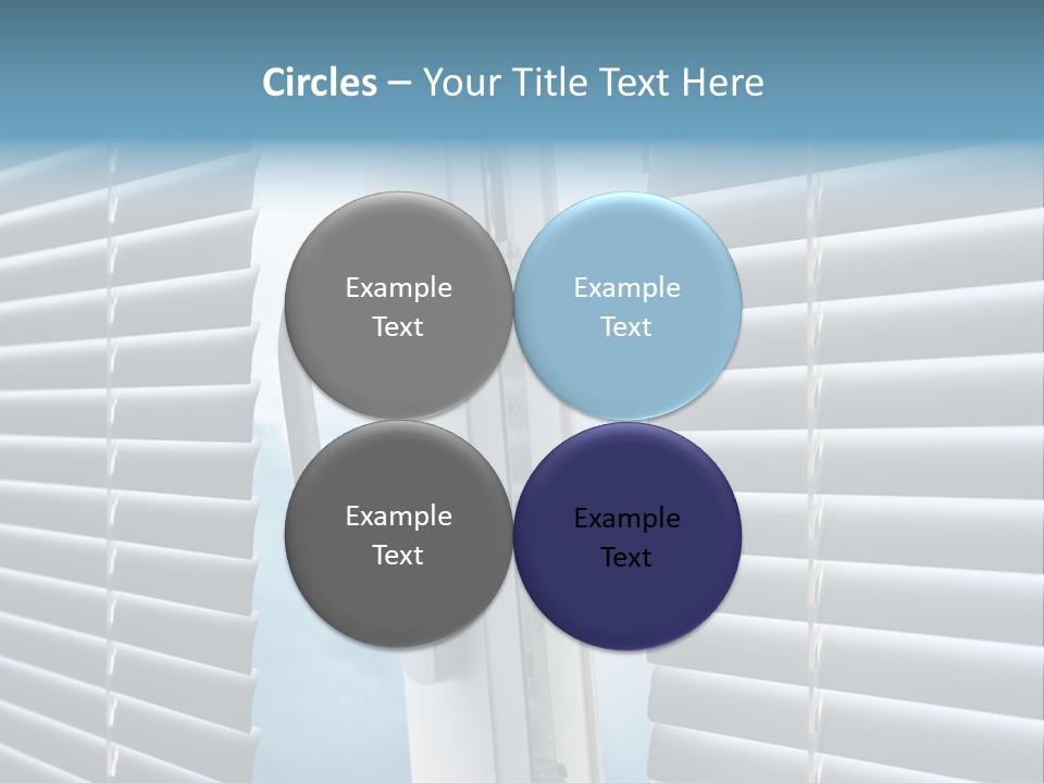 A Close Up Of A Closed Window With Blinds PowerPoint Template