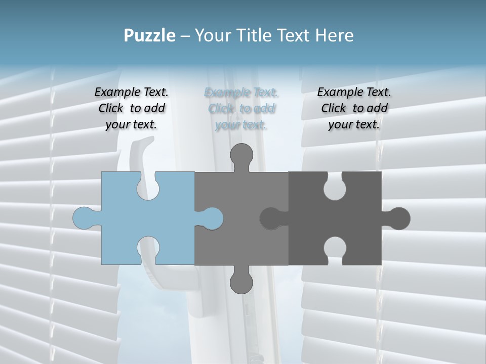 A Close Up Of A Closed Window With Blinds PowerPoint Template