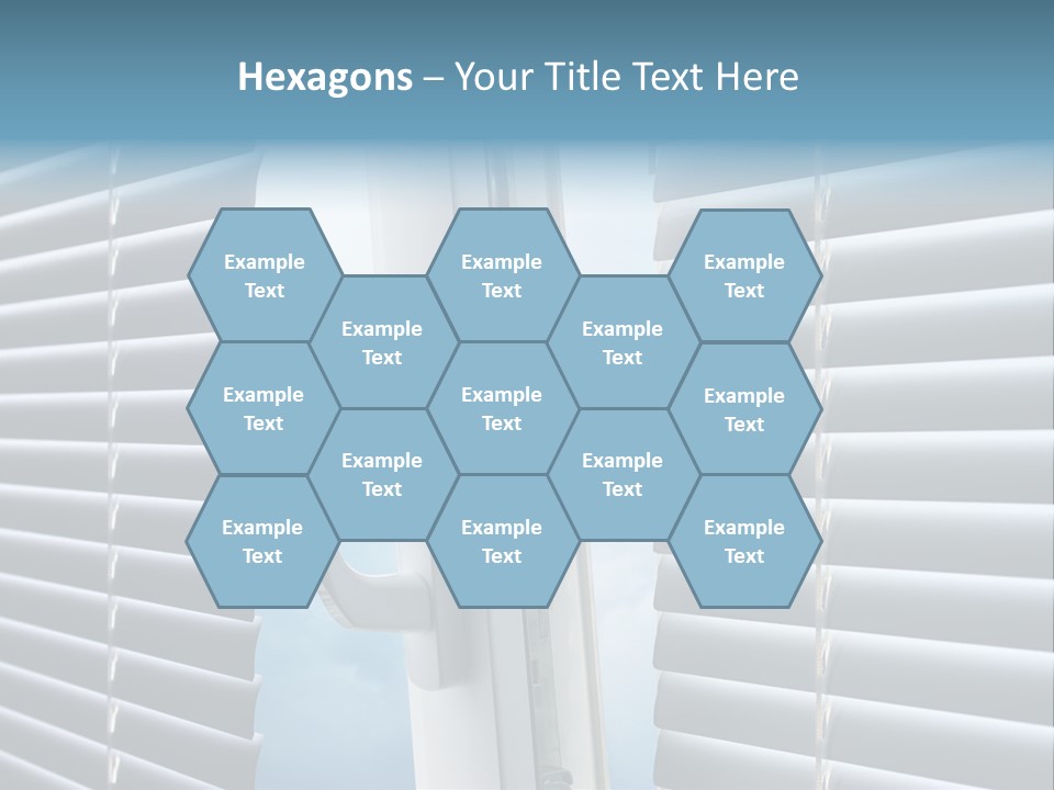 A Close Up Of A Closed Window With Blinds PowerPoint Template