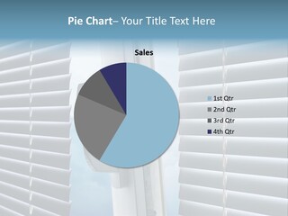 A Close Up Of A Closed Window With Blinds PowerPoint Template