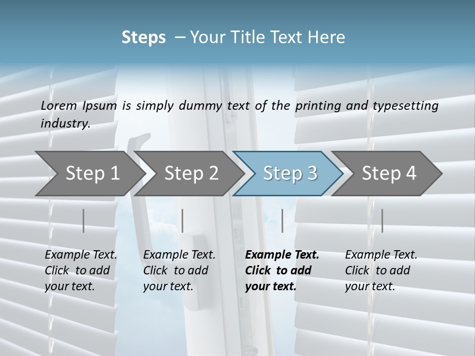A Close Up Of A Closed Window With Blinds PowerPoint Template