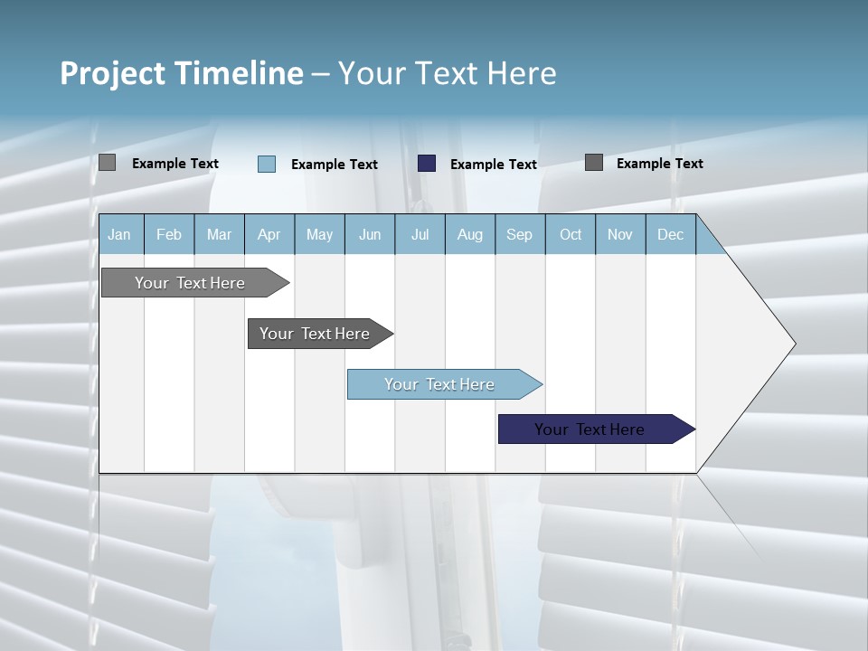 A Close Up Of A Closed Window With Blinds PowerPoint Template