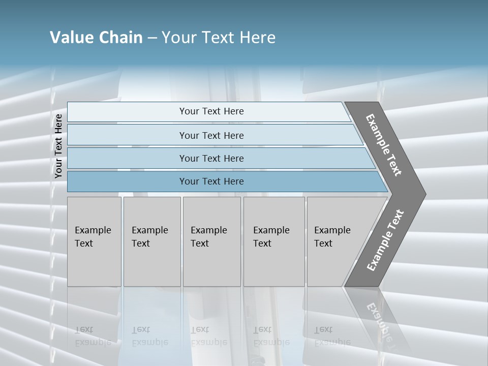 A Close Up Of A Closed Window With Blinds PowerPoint Template