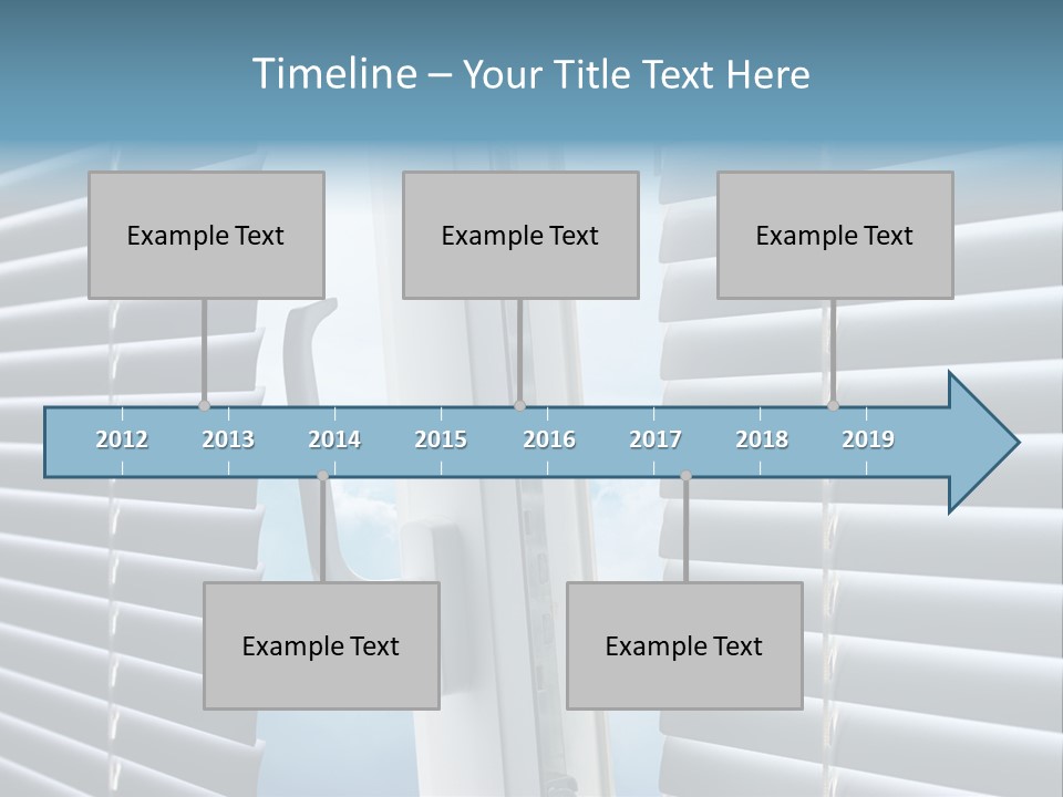 A Close Up Of A Closed Window With Blinds PowerPoint Template