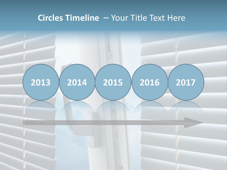 A Close Up Of A Closed Window With Blinds PowerPoint Template