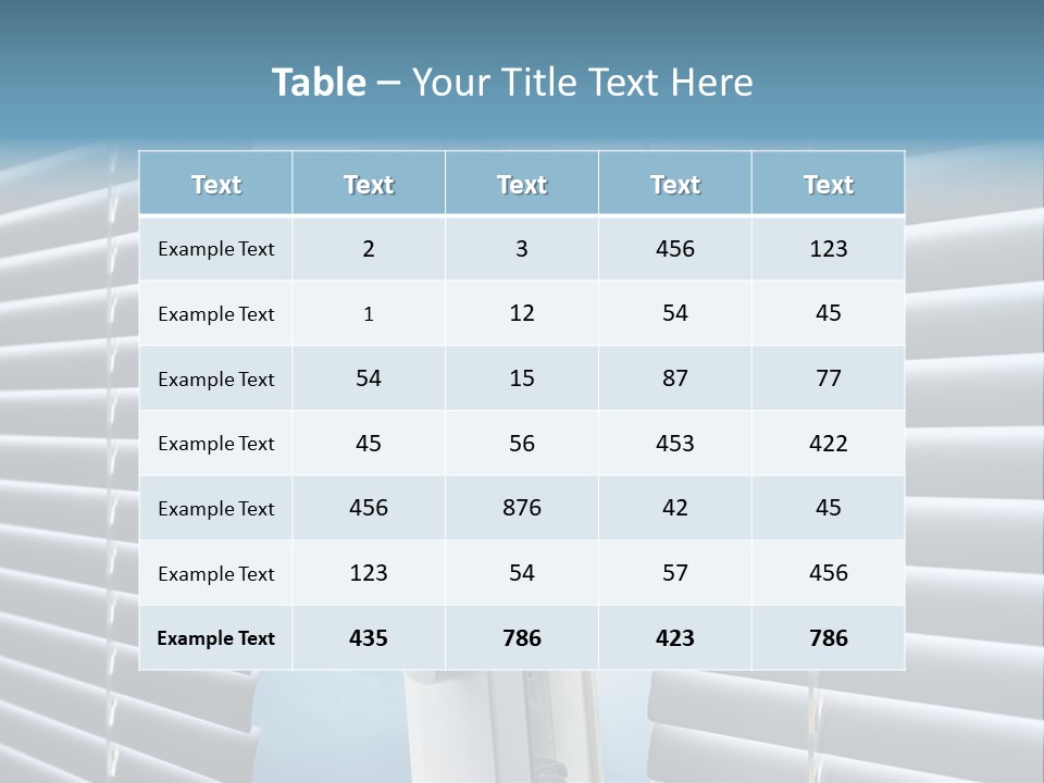 A Close Up Of A Closed Window With Blinds PowerPoint Template