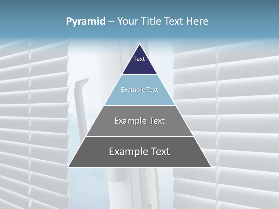 A Close Up Of A Closed Window With Blinds PowerPoint Template