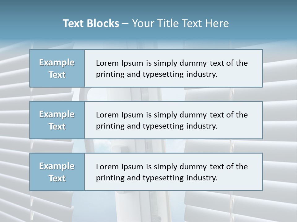 A Close Up Of A Closed Window With Blinds PowerPoint Template