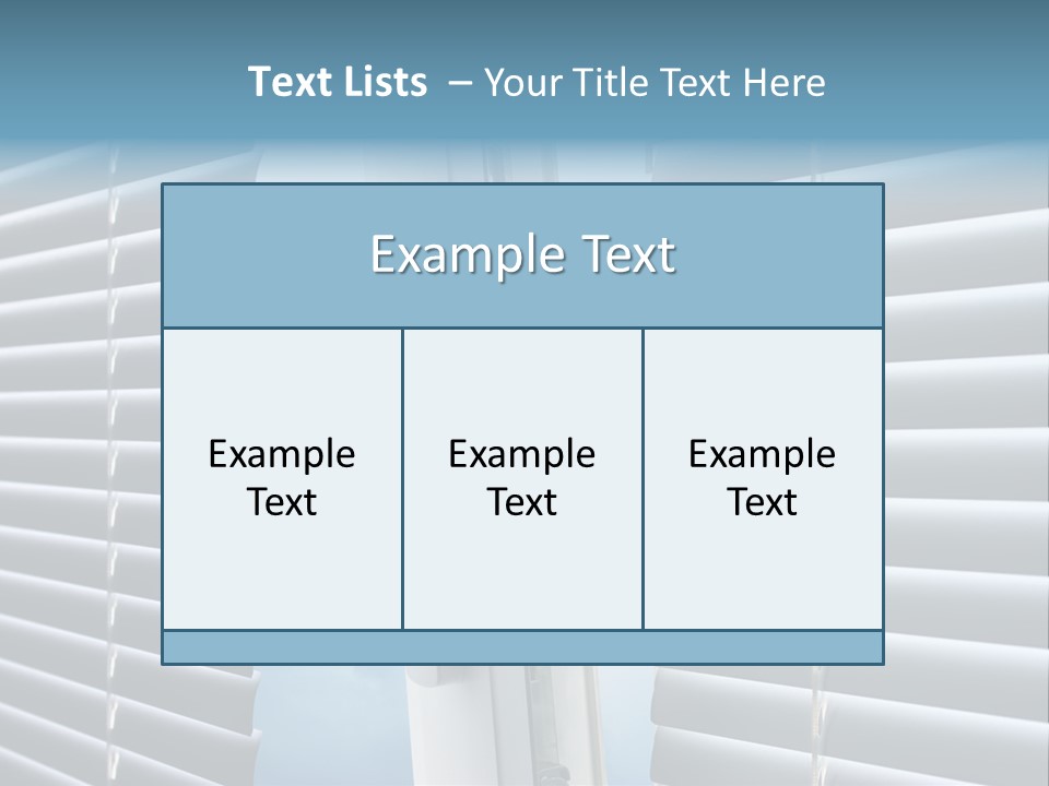A Close Up Of A Closed Window With Blinds PowerPoint Template