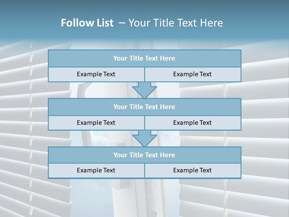 A Close Up Of A Closed Window With Blinds PowerPoint Template