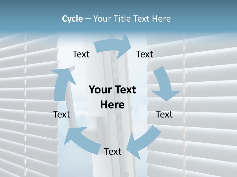 A Close Up Of A Closed Window With Blinds PowerPoint Template