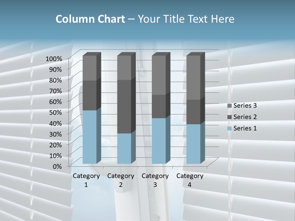 A Close Up Of A Closed Window With Blinds PowerPoint Template