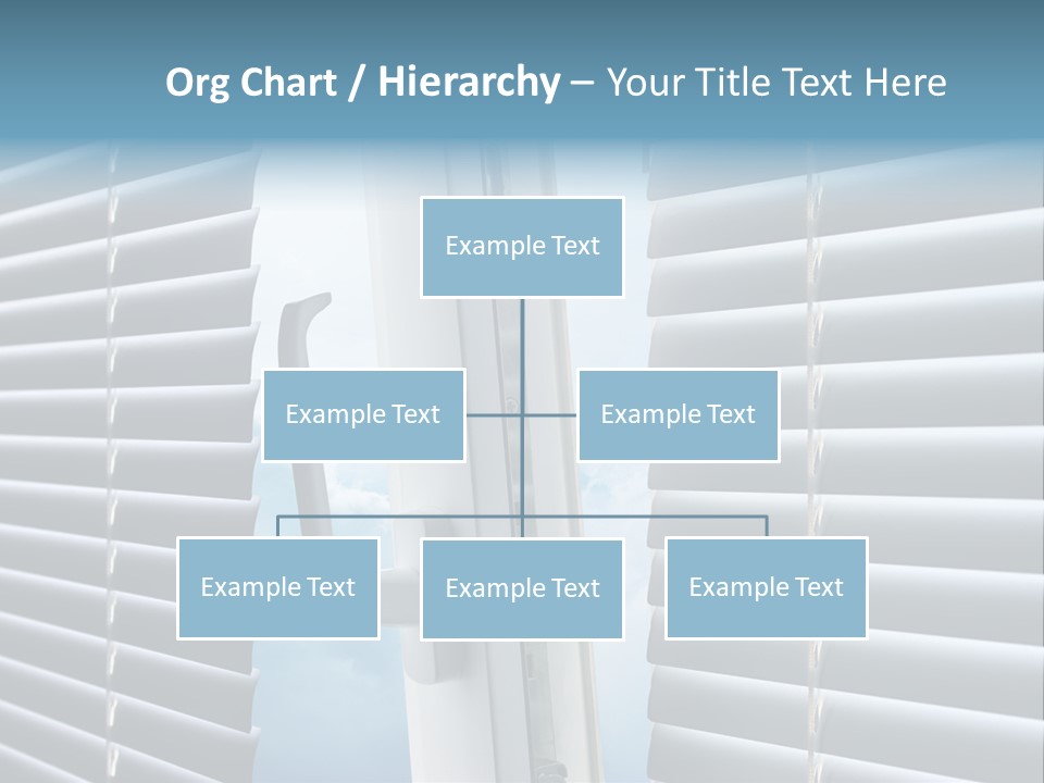 A Close Up Of A Closed Window With Blinds PowerPoint Template
