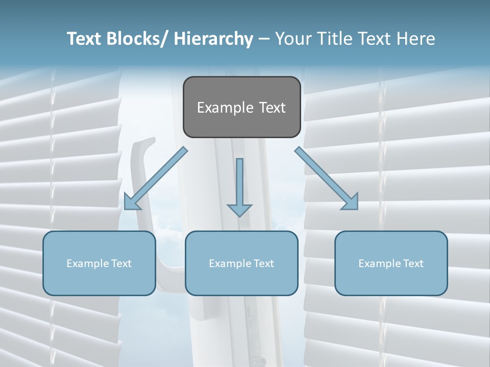 A Close Up Of A Closed Window With Blinds PowerPoint Template