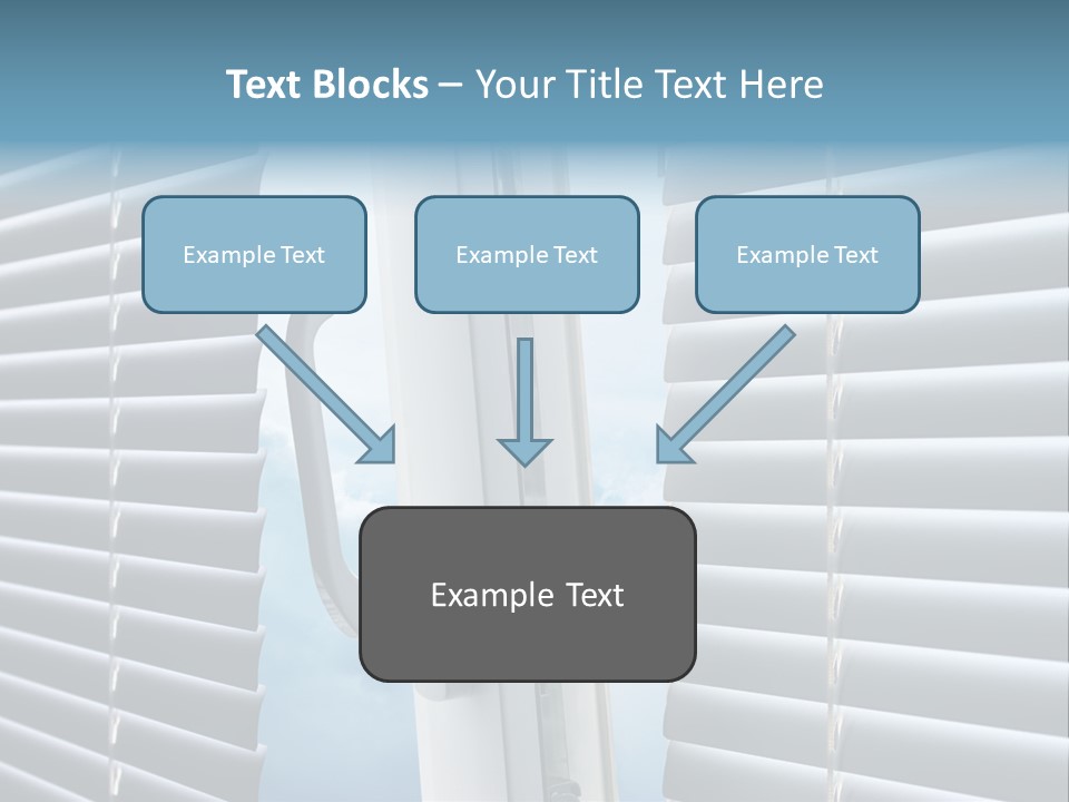 A Close Up Of A Closed Window With Blinds PowerPoint Template