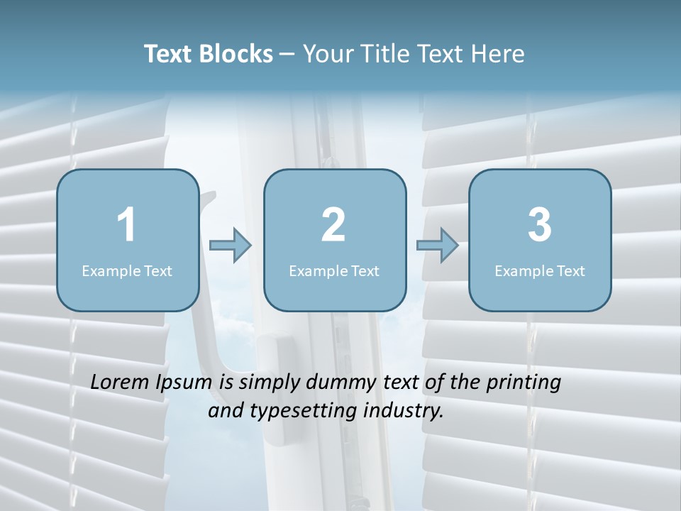 A Close Up Of A Closed Window With Blinds PowerPoint Template