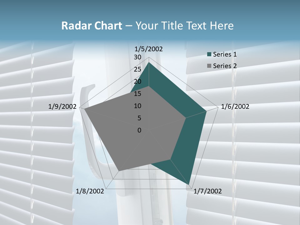 A Close Up Of A Closed Window With Blinds PowerPoint Template
