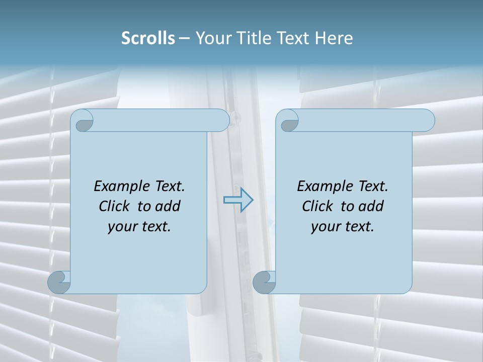 A Close Up Of A Closed Window With Blinds PowerPoint Template