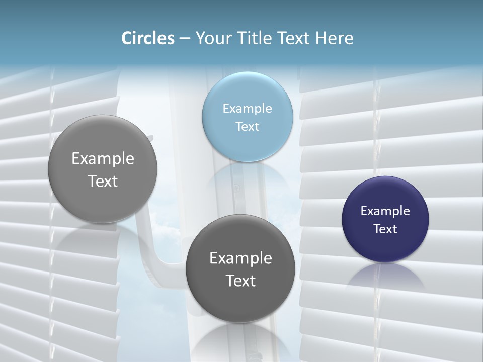 A Close Up Of A Closed Window With Blinds PowerPoint Template