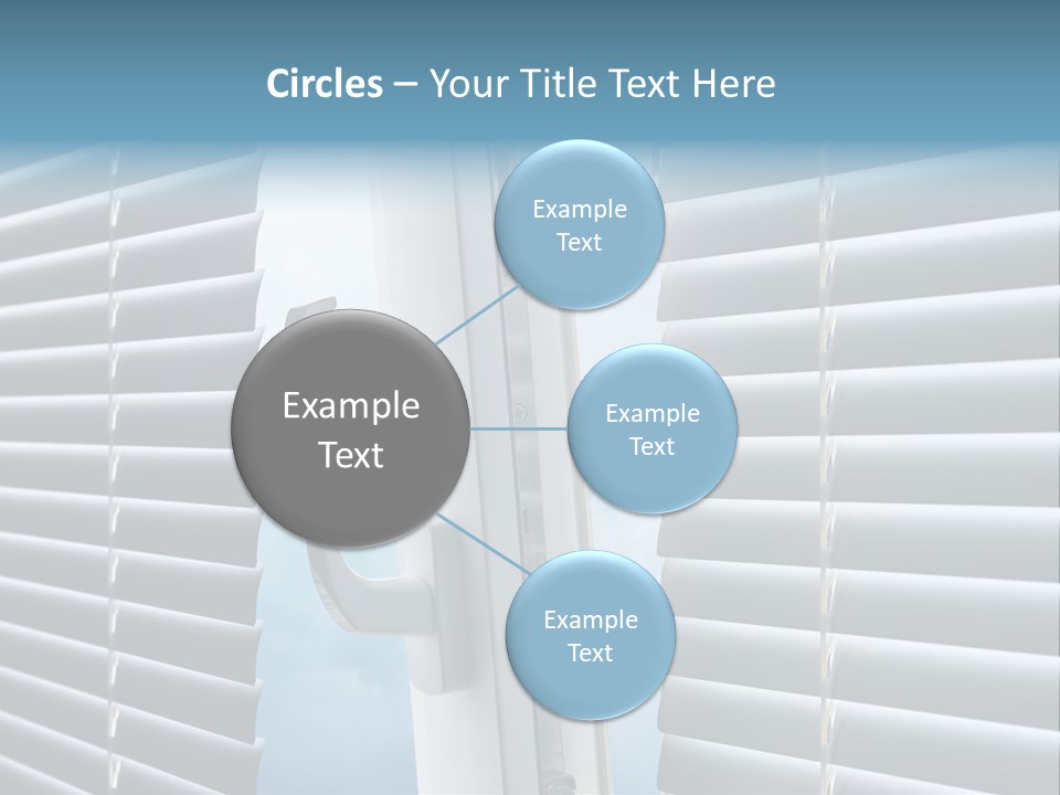 A Close Up Of A Closed Window With Blinds PowerPoint Template