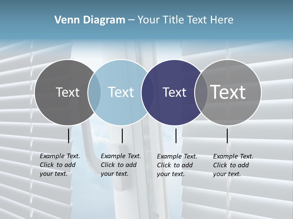 A Close Up Of A Closed Window With Blinds PowerPoint Template