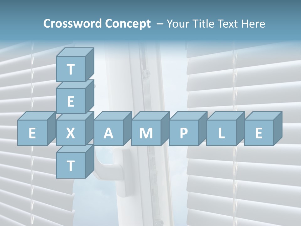 A Close Up Of A Closed Window With Blinds PowerPoint Template