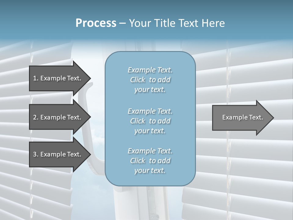 A Close Up Of A Closed Window With Blinds PowerPoint Template