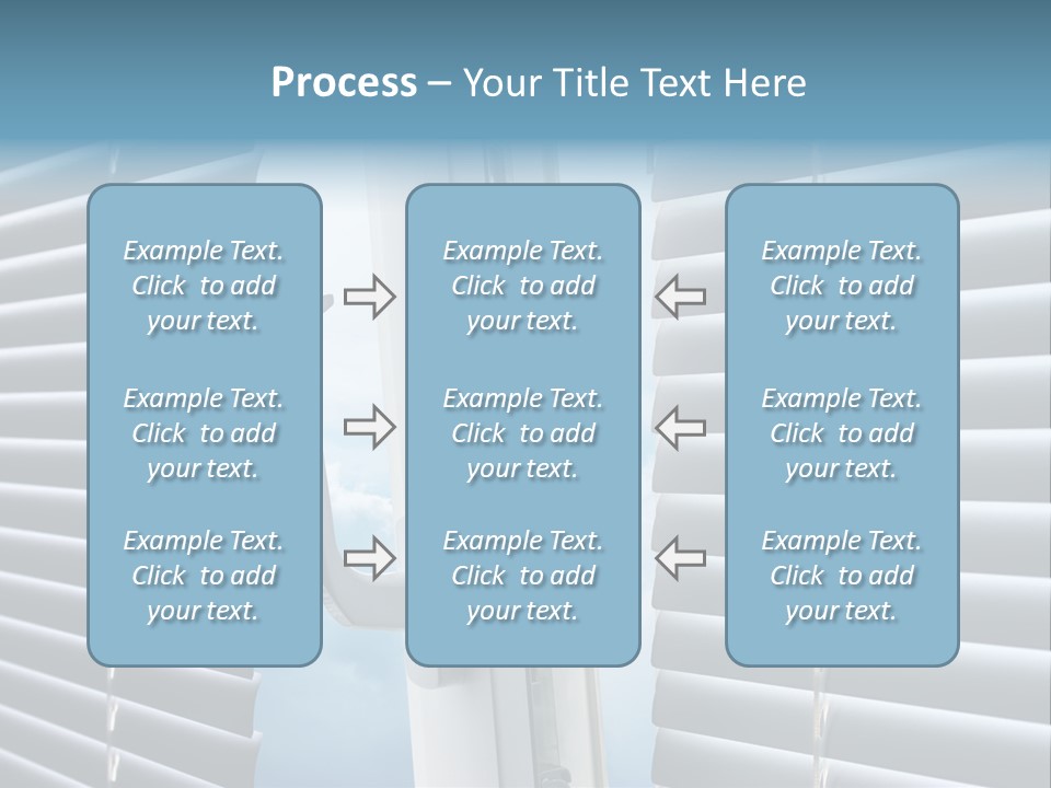 A Close Up Of A Closed Window With Blinds PowerPoint Template