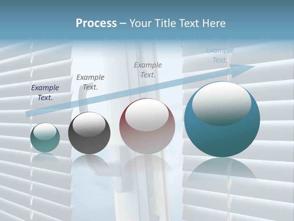 A Close Up Of A Closed Window With Blinds PowerPoint Template
