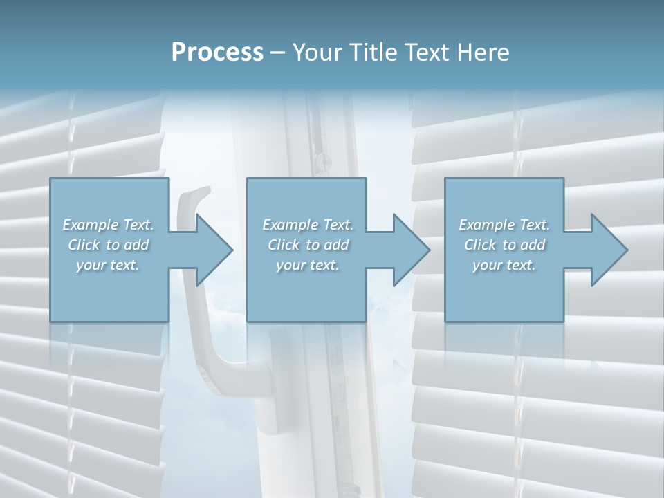 A Close Up Of A Closed Window With Blinds PowerPoint Template