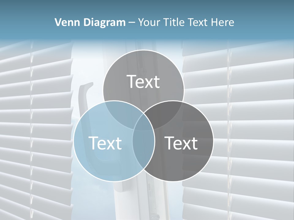 A Close Up Of A Closed Window With Blinds PowerPoint Template