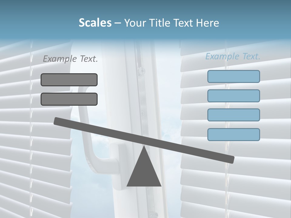 A Close Up Of A Closed Window With Blinds PowerPoint Template