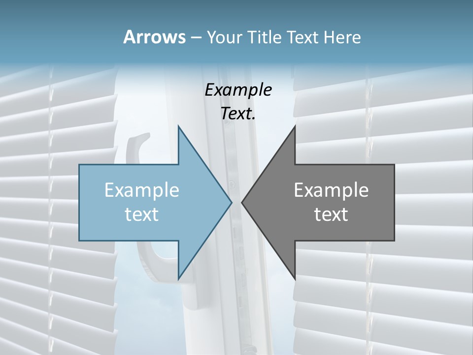 A Close Up Of A Closed Window With Blinds PowerPoint Template