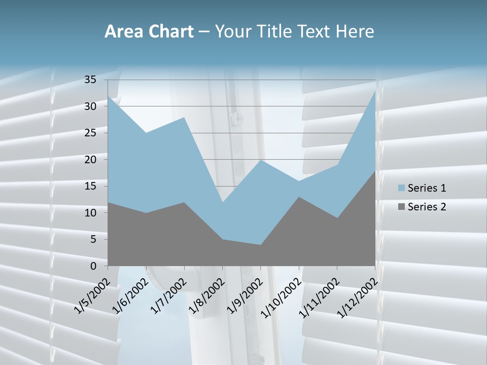 A Close Up Of A Closed Window With Blinds PowerPoint Template