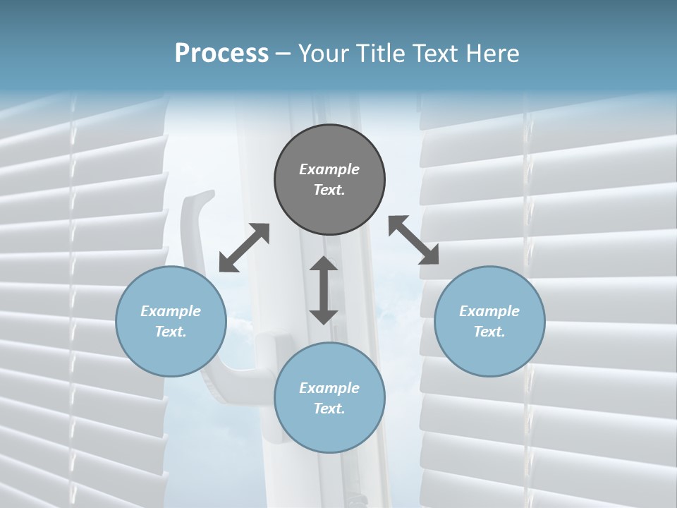 A Close Up Of A Closed Window With Blinds PowerPoint Template
