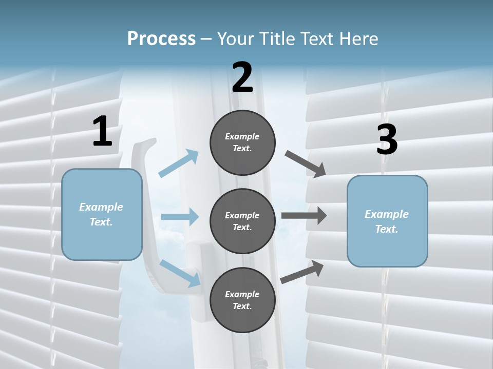 A Close Up Of A Closed Window With Blinds PowerPoint Template