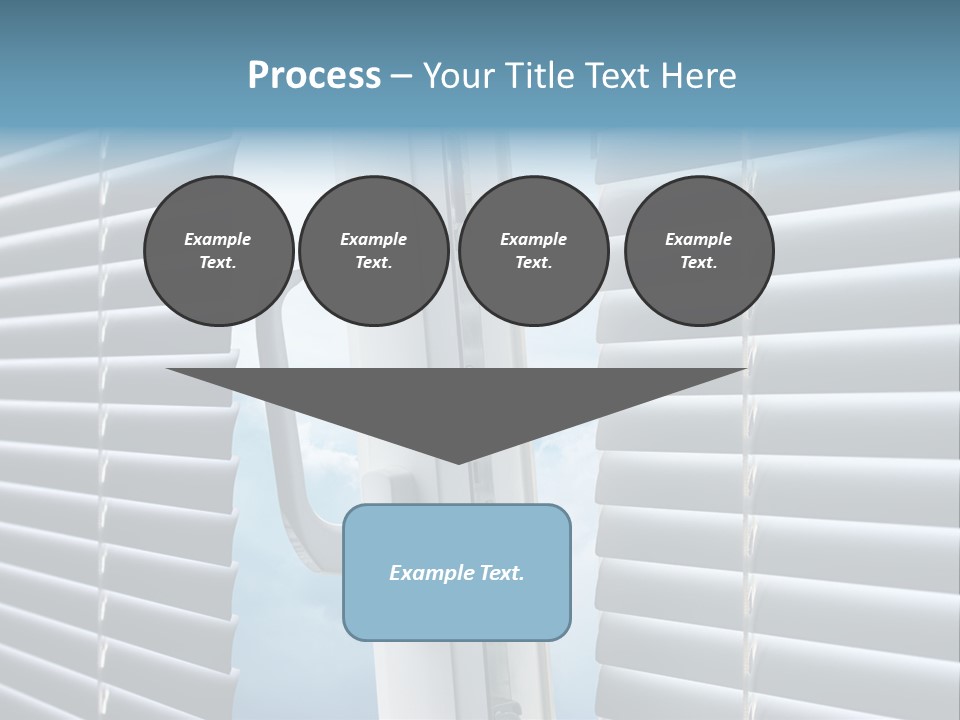 A Close Up Of A Closed Window With Blinds PowerPoint Template