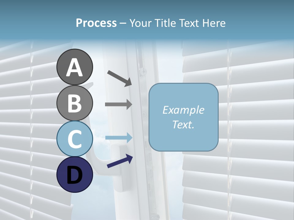 A Close Up Of A Closed Window With Blinds PowerPoint Template