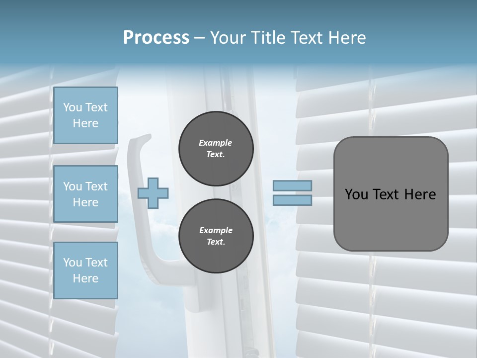 A Close Up Of A Closed Window With Blinds PowerPoint Template