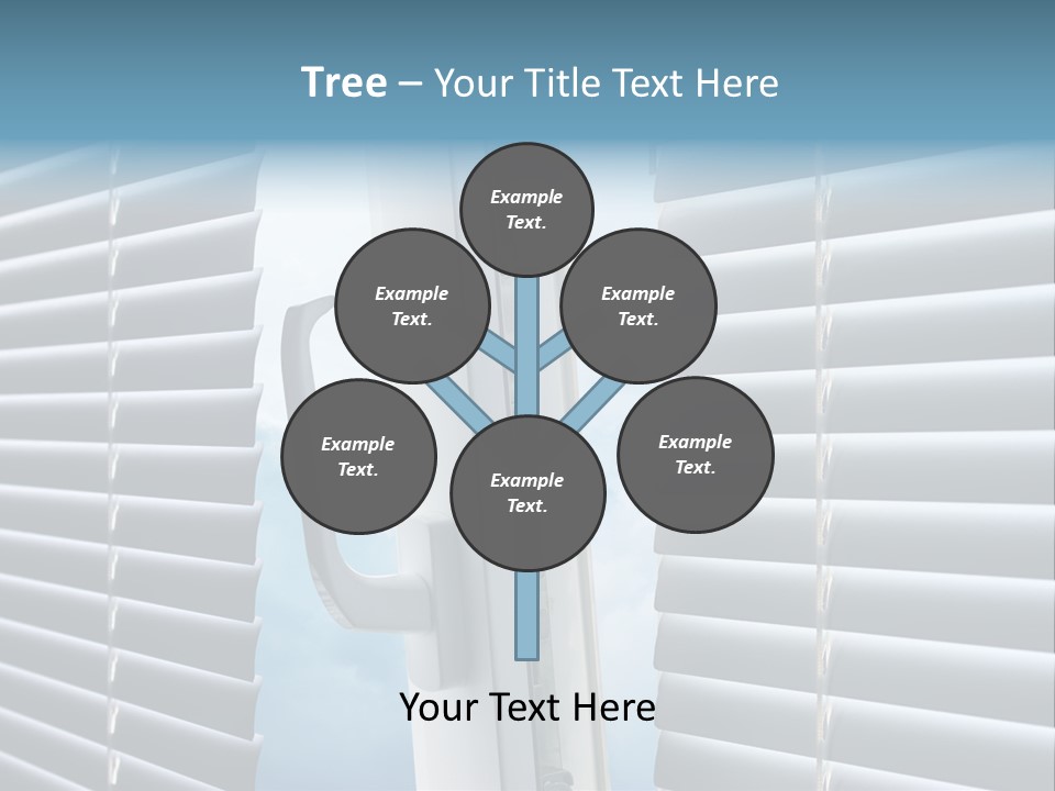 A Close Up Of A Closed Window With Blinds PowerPoint Template