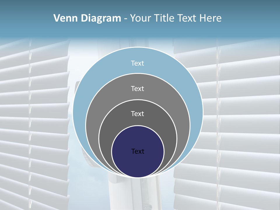 A Close Up Of A Closed Window With Blinds PowerPoint Template