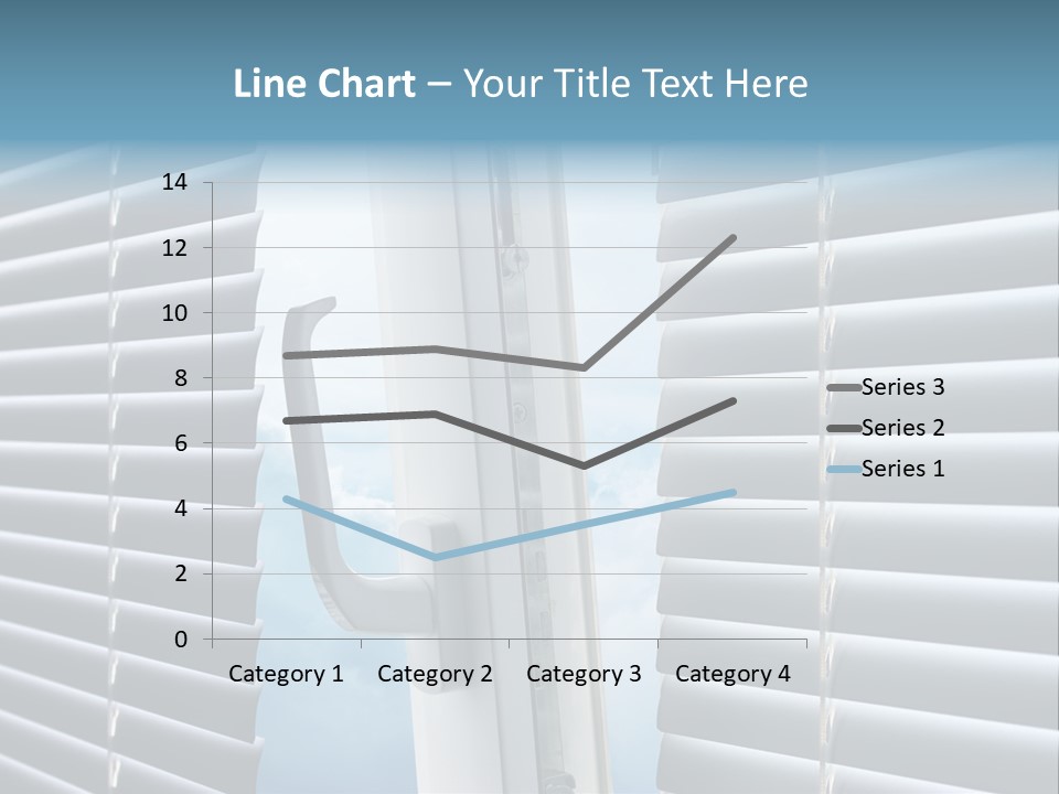 A Close Up Of A Closed Window With Blinds PowerPoint Template