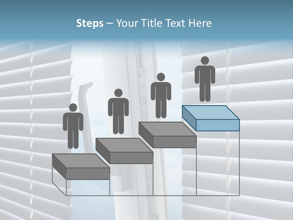 A Close Up Of A Closed Window With Blinds PowerPoint Template